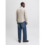 Jack & Jones - JJECLASSIC MELANGE SHIRT - Overhemd - Grijs - Regular Fit