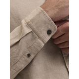 Jack & Jones - JJECLASSIC MELANGE SHIRT - Overhemd - Grijs - Regular Fit