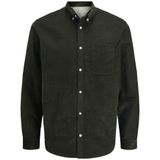 Jack & Jones - JJECLASSIC CORD SHIRT - Overhemd - Groen - Regular Fit