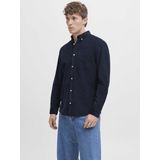 Jack & Jones - JJECLASSIC CORD SHIRT - Overhemd - Blauw - Regular Fit