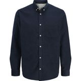 Jack & Jones - JJECLASSIC CORD SHIRT - Overhemd - Blauw - Regular Fit