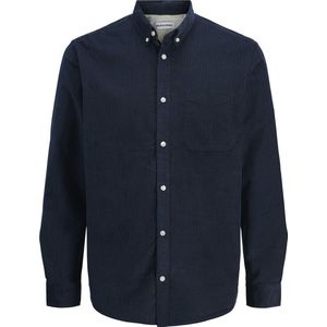 Jack & Jones - JJECLASSIC CORD SHIRT - Overhemd - Blauw - Regular Fit