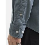 Jack & Jones - JJECLASSIC CORD SHIRT - Overhemd - Grijs - Regular Fit