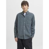 Jack & Jones - JJECLASSIC CORD SHIRT - Overhemd - Grijs - Regular Fit