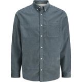 Jack & Jones - JJECLASSIC CORD SHIRT - Overhemd - Grijs - Regular Fit