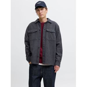 Jack & Jones - Jjeperfect Melange Overshirt - Dark Grey Melange - Overhemd