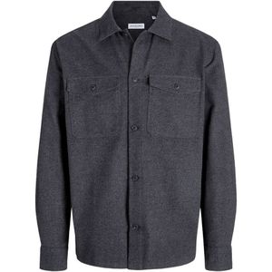Jack & Jones - Jjeperfect Melange Overshirt - Dark Grey Melange - Overhemd