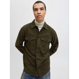 Jack & Jones - Jjeperfect Melange Overshirt - Dark Grey Melange - Overhemd