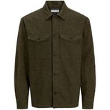 Jack & Jones - Jjeperfect Melange Overshirt - Dark Grey Melange - Overhemd
