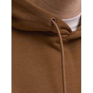 Hoodie - Geborstelde Stof - Zwart - 61% Polyester, 39% Katoen