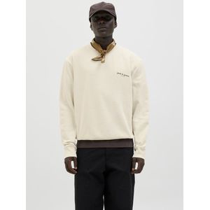 Sweatshirt - Ronde Hals - Lange Mouwen - Grijs - Katoen/Polyester