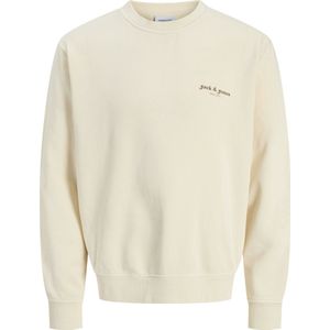 Sweater - Ronde Hals - Lange Mouwen - Grijs - 80% Katoen, 20% Gerecycled Polyester