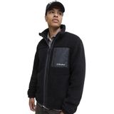 Jack & Jones - JJESOHO TEDDY JACKET - Heren Jas - Zwart - Regular Fit