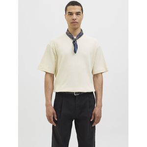 Jack & Jones - JJEURBAN EDGE STRUCTURE TEE SS - T-shirt - Antique White