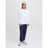 Jack & Jones - JJESOHO TEE LS CREW NECK NOOS - Shirt - Wit - Lange Mouwen