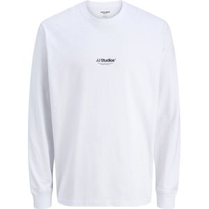 Jack & Jones - JJESOHO TEE LS CREW NECK NOOS - Shirt - Wit - Lange Mouwen