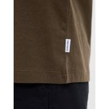 JACK & JONES - T-shirt - Kastanje - Ronde Hals - Bio Katoen