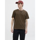 JACK & JONES - T-shirt - Kastanje - Ronde Hals - Bio Katoen