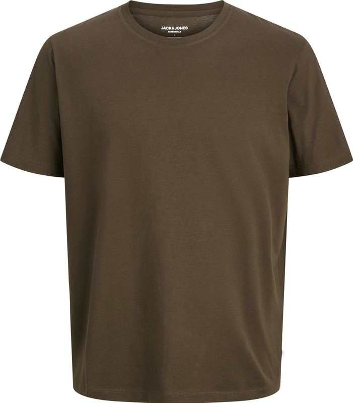 JACK & JONES - T-shirt - Kastanje - Ronde Hals - Bio Katoen
