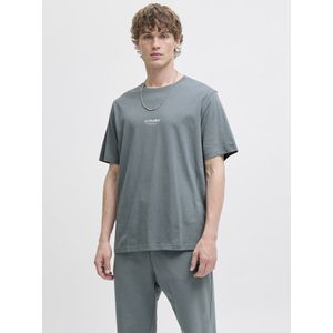 Jack & Jones - JJESOHO TEE SS CREW NECK - T-shirt - Stormy Weather - Met Stijlvolle Print