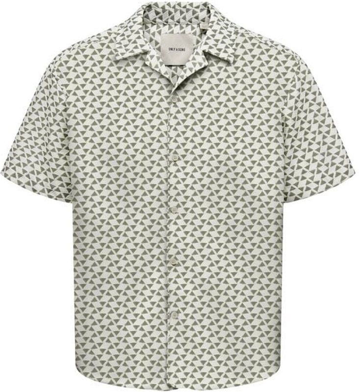 Overhemd - Resort Kraag - Korte Mouwen - Regular Fit - Katoen