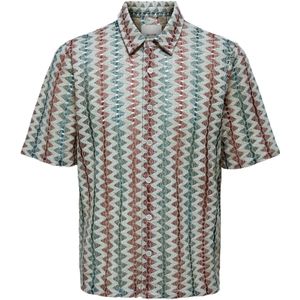 Onscallum - Overhemd - Katoen - Resort Kraag - Korte Mouwen - Regular Fit