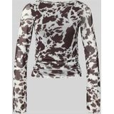 JJXX - Top - Ecru - Polyester - Lange Wijd Mouwen
