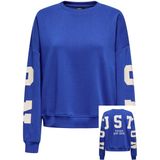 Only Trui Onlsweat Back/sleeve Print Swt 15356793 Surf The Web/birch Hous Dames Maat - XS