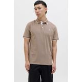 Jack & Jones - Poloshirt - Curry - Katoen - Met Geborduurd Logo