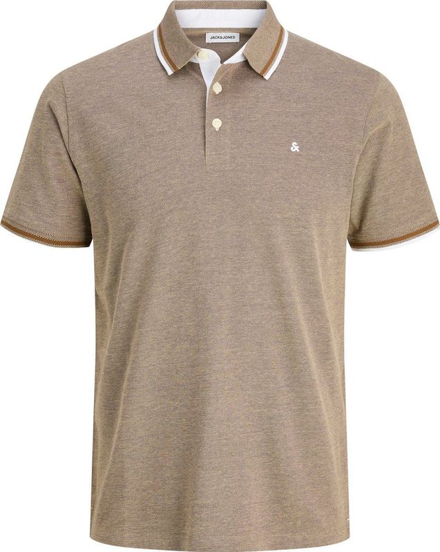 Jack & Jones - Poloshirt - Curry - Katoen - Met Geborduurd Logo