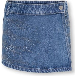 KIDS ONLY GIRL spijkerskort met strass-steentjes medium blue denim