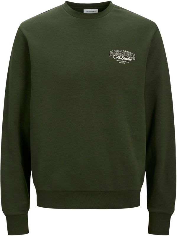 JACK&JONES - JJMAKOTO - Sweatshirt - Zwart - Ronde Hals - Lange Mouwen