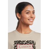 Cardigan - Geribbelde Kraag - Sweatstof - Motiefprint - Lange Mouw