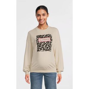 ONLY MATERNITY - Sweatshirt - Grijs - Katoen - Regular Fit