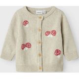 NAME IT Dames NbfLine Ls Knit Card, Peyote Melange, 56