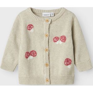 NAME IT Dames NbfLine Ls Knit Card, Peyote Melange, 56