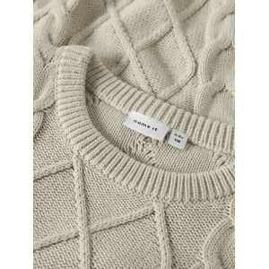 Gebreide Trui - Kabelpatroon - Lange Mouwen - Ronde Hals