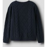 Gebreide Trui - Kabelpatroon - Lange Mouwen - Ronde Hals