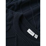 Gebreide Trui - Kabelpatroon - Lange Mouwen - Ronde Hals