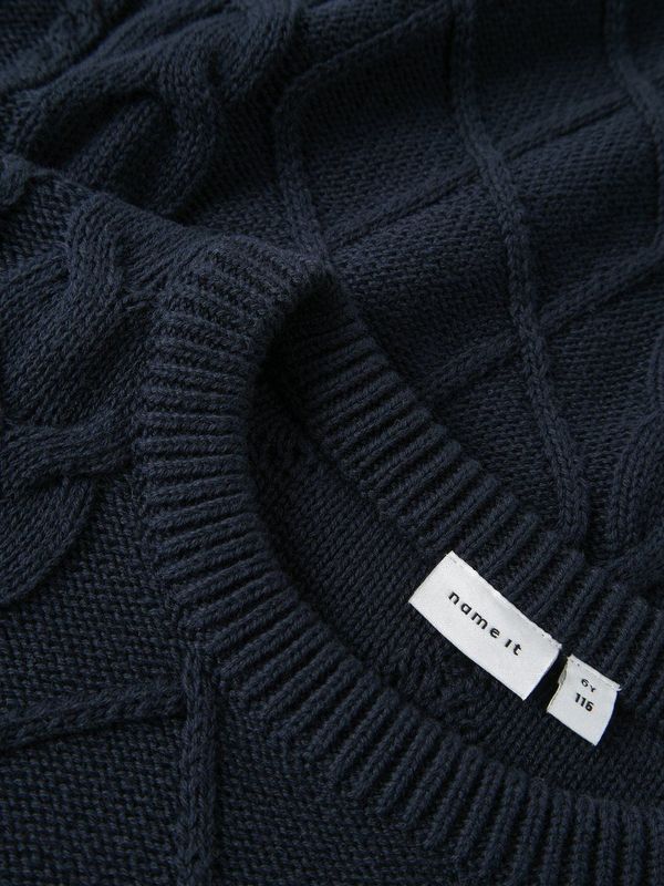 Gebreide Trui - Kabelpatroon - Lange Mouwen - Ronde Hals