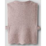 Gebreid Gilet - Mouwloos - Ronde Hals - Vast Katoenen Koord 13 cm