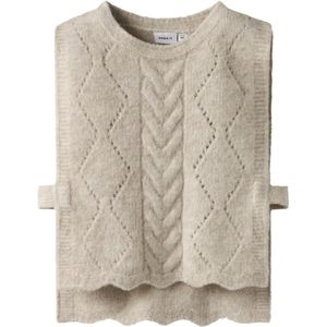 NAME IT - NMFLEA KNIT VEST - Wit - Meisjes - Truien