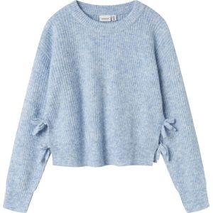 NAME IT Meisjes Nkflinnea Ls Loose Short Knit, Dusty Blue., 116