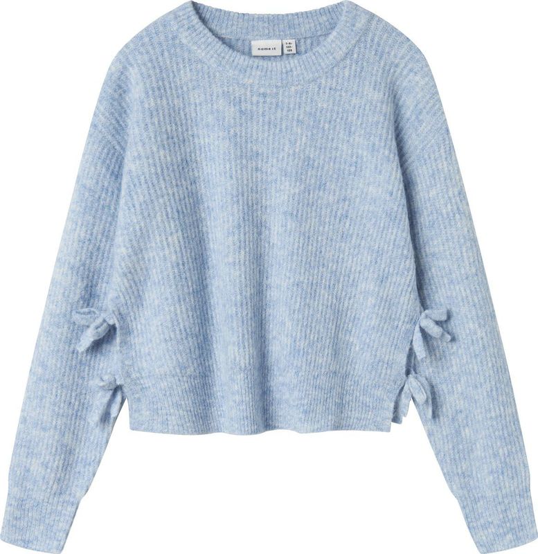 NAME IT Meisjes Nkflinnea Ls Loose Short Knit, Dusty Blue., 116