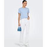 JDY - JDYSELMA - T-shirt - Korte Mouwen - Regular Fit - Kanten Detail