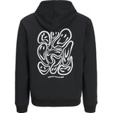 Nike Hoodie Kids - Club Fleece - Zwart Wit - Capuchon en Kangoeroezak