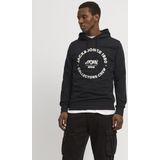 Nike Hoodie Kids - Club Fleece - Zwart Wit - Capuchon en Kangoeroezak