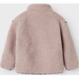 NAME IT - Teddy - Jas - Lichte Stof - Pluizig Oppervlak - Hoge Hals - Lange Mouwen