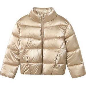 NAME IT - Shiny Gewatteerde Jas - Pufferjas - Hoge Hals - Lange Mouwen