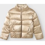 NAME IT - Shiny Gewatteerde Jas - Pufferjas - Hoge Hals - Lange Mouwen